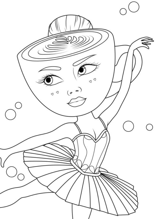 Bojanke Nacrtaj Brainrot Ballerina Cappuccina