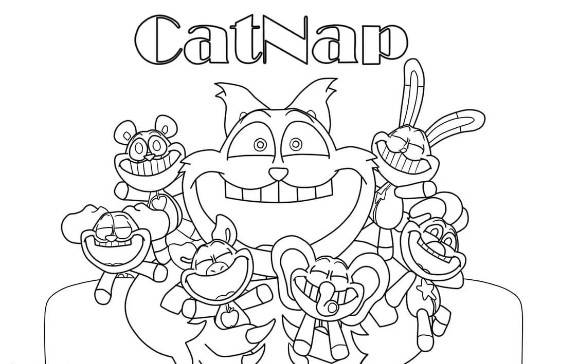 Bojanke Nacrtaj Catnap besplatno za ispis