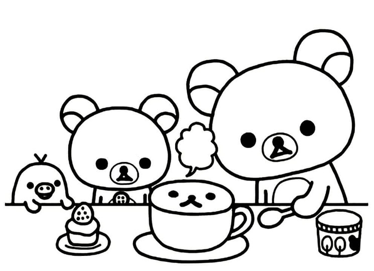 Bojanke Nacrtaj Rilakkuma 4