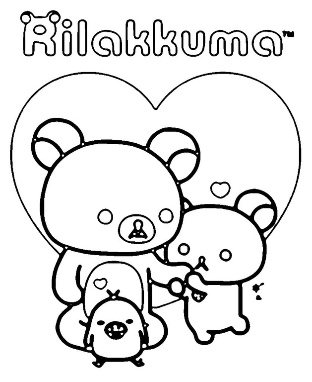 Bojanke Nacrtaj Rilakkuma 6