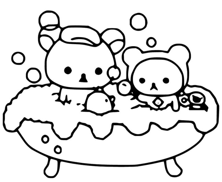 Bojanke Nacrtaj Rilakkuma besplatno za ispis