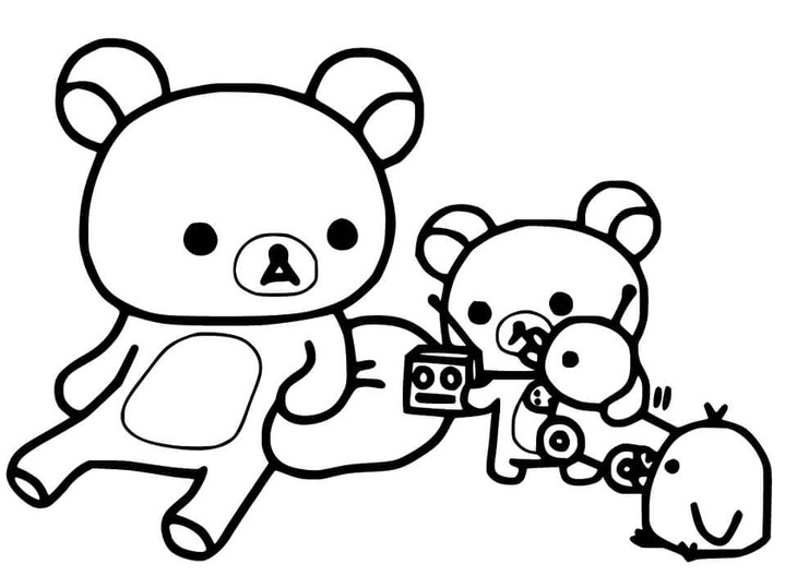 Bojanke Nacrtaj Rilakkuma besplatno