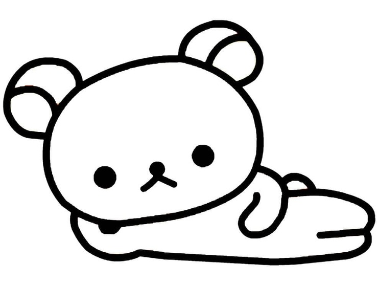 Bojanke Nacrtaj Rilakkuma ispisivo