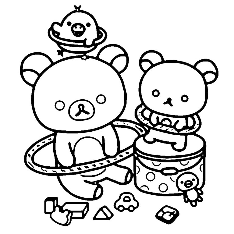 Bojanke Nacrtaj Rilakkuma kod djece