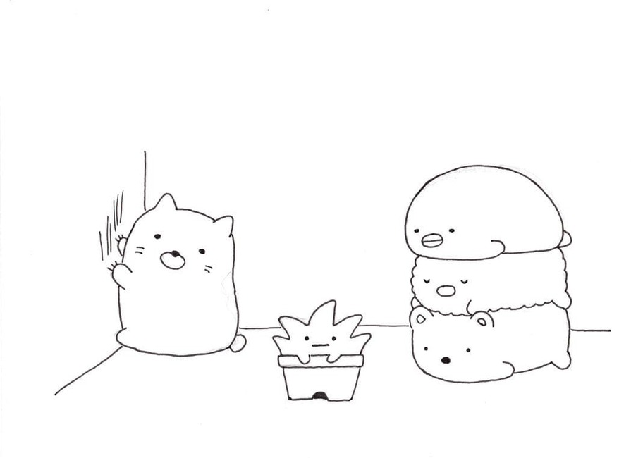Bojanke Nacrtaj Sumikko Gurashi 1
