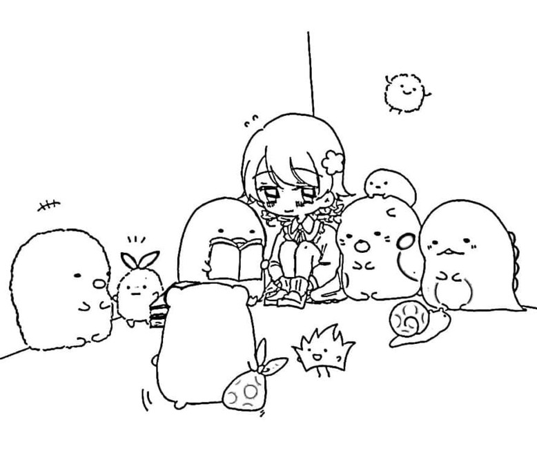 Bojanke Nacrtaj Sumikko Gurashi 3