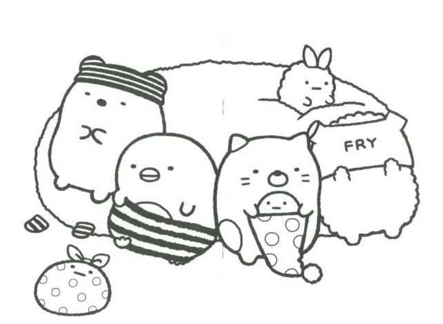 Bojanke Nacrtaj Sumikko Gurashi besplatno