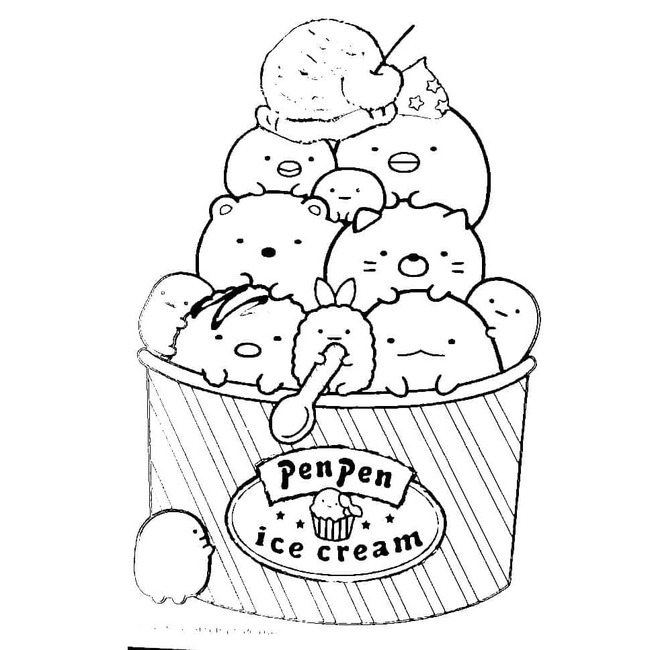 Bojanke Nacrtaj Sumikko Gurashi ispisivo