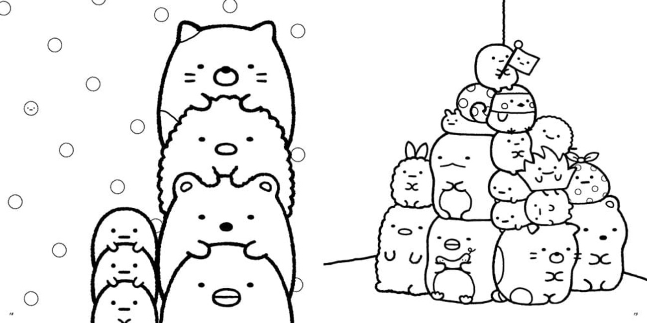 Bojanke Nacrtaj Sumikko Gurashi osnovni