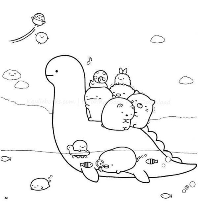Bojanke Nacrtaj Sumikko Gurashi prost