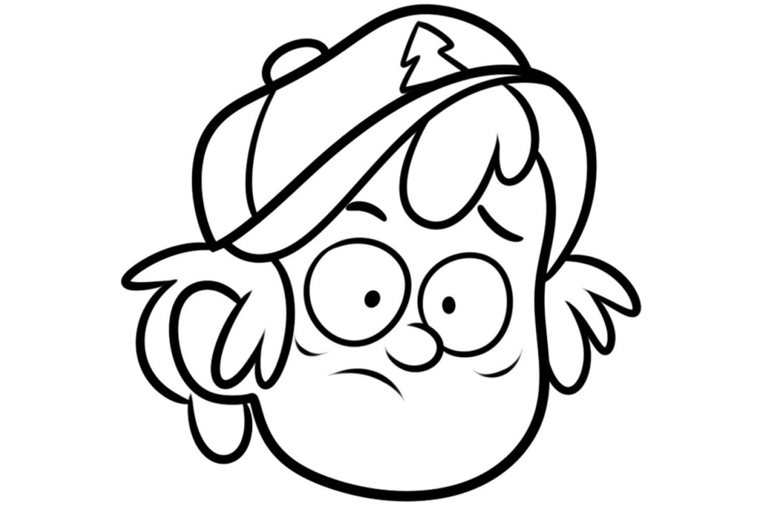Bojanke Nacrtajte Gravity Falls za ispis za djecu