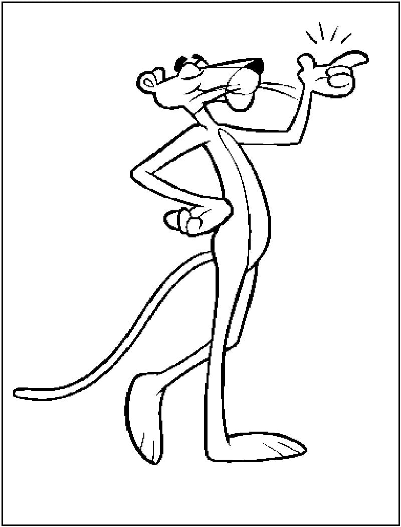 Bojanke Nacrtajte Pink Panther 1