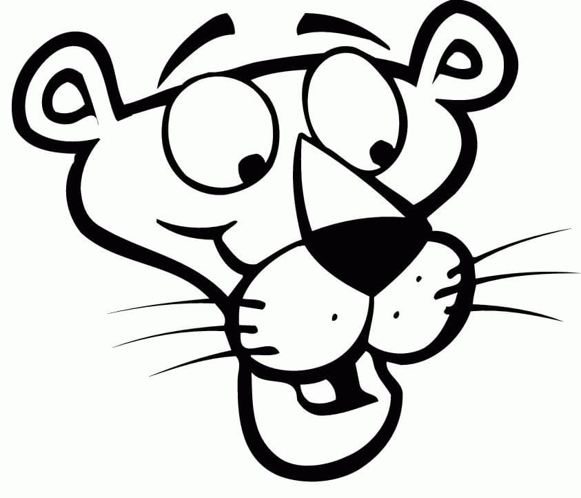 Bojanke Nacrtajte Pink Panther glava