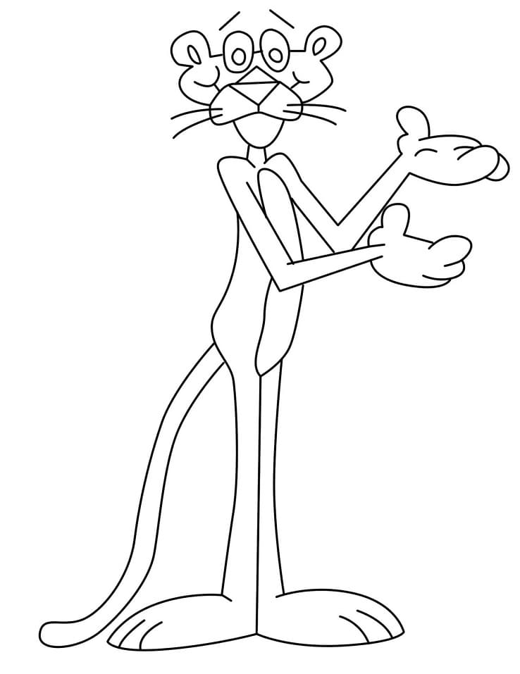 Bojanke Nacrtajte Pink Panther kod djece