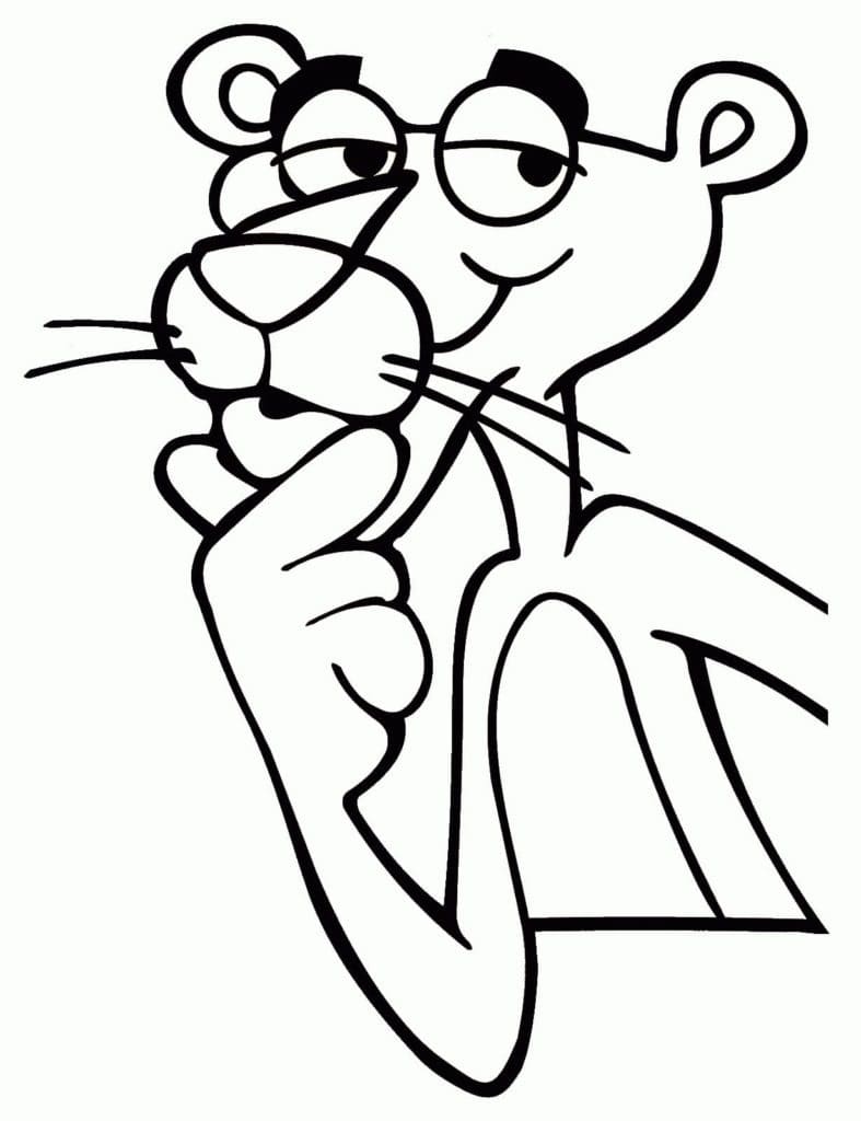 Bojanke Nacrtajte Pink Panther za djecu