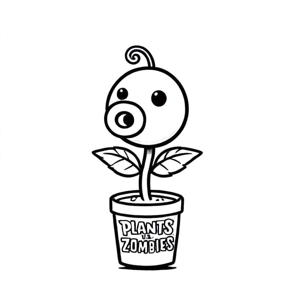 Bojanke Nacrtajte Plants vs Zombies 6