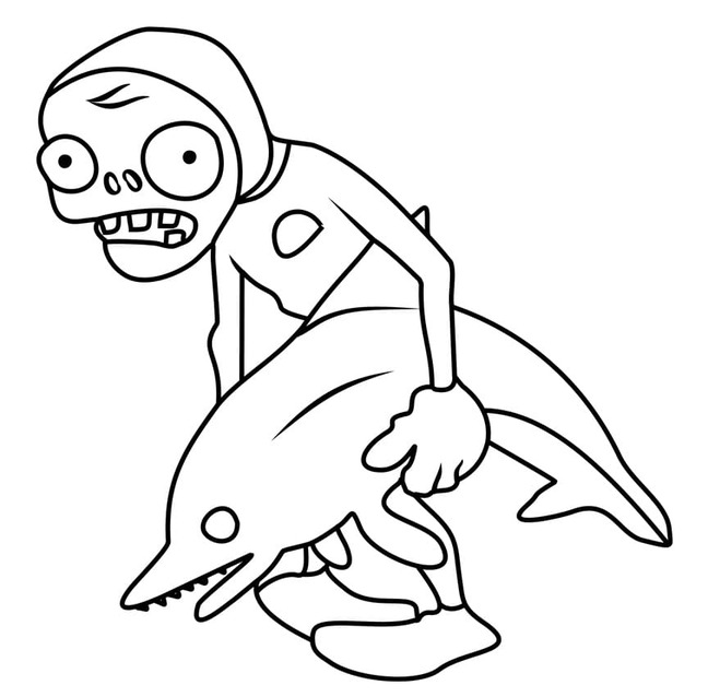 Bojanke Nacrtajte Plants vs Zombies ispisivo
