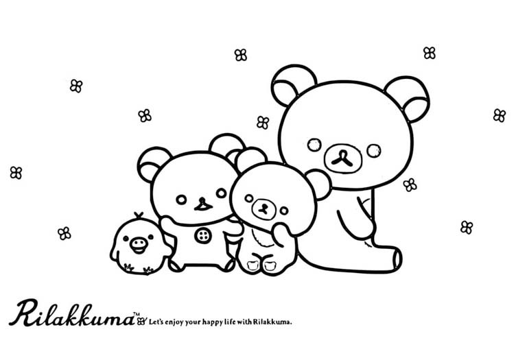 Bojanke Rilakkuma besplatno za djecu