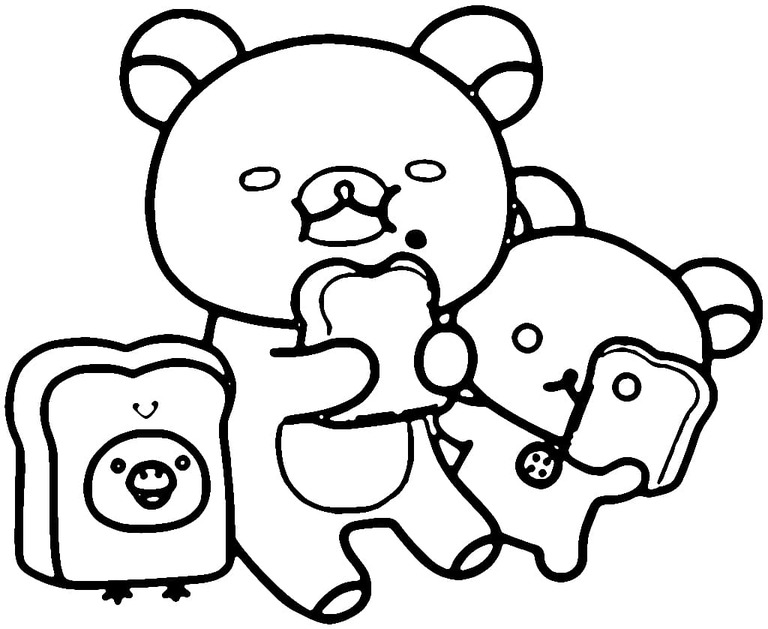 Bojanke Rilakkuma za djecu