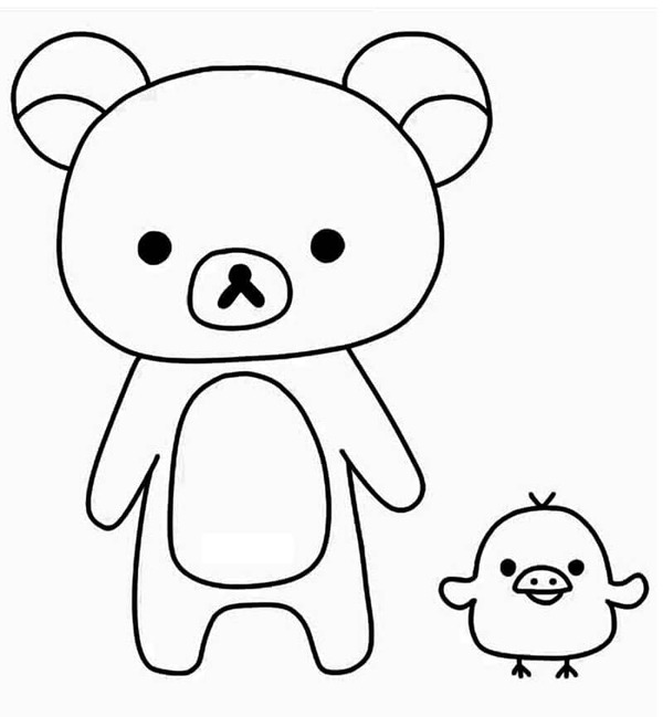 Bojanke Slika Rilakkuma besplatno za ispis