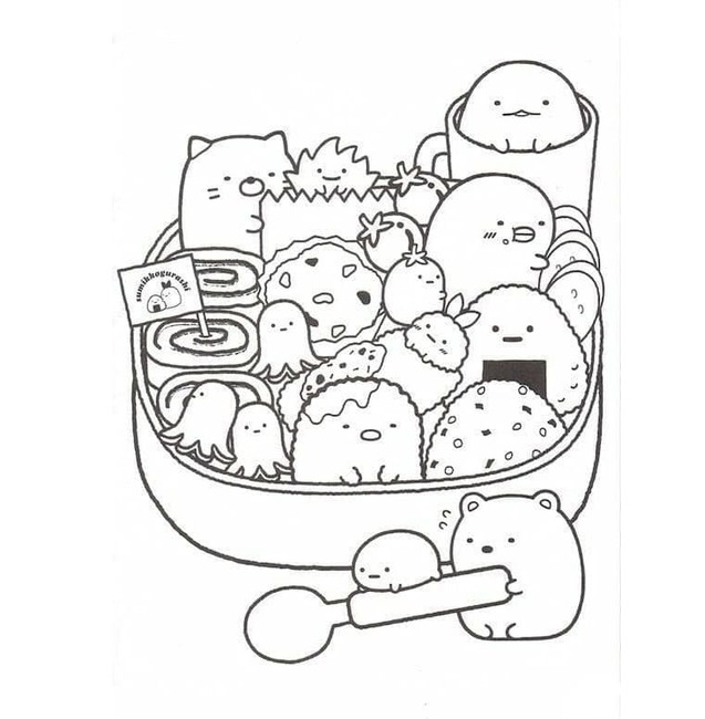 Bojanke Slika Sumikko Gurashi besplatno za ispis