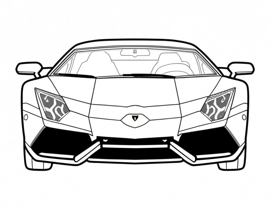 Bojanke Lamborghini ispisivo prost