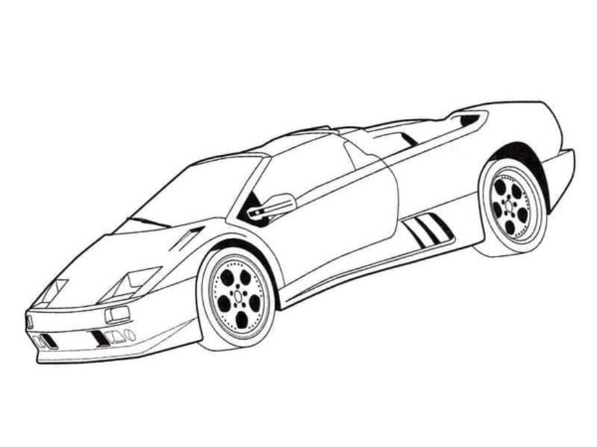 Bojanke Lamborghini vrlo jednostavan