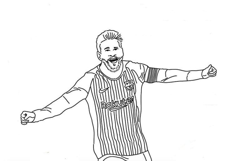 Bojanke Messi ispisivo za djecu