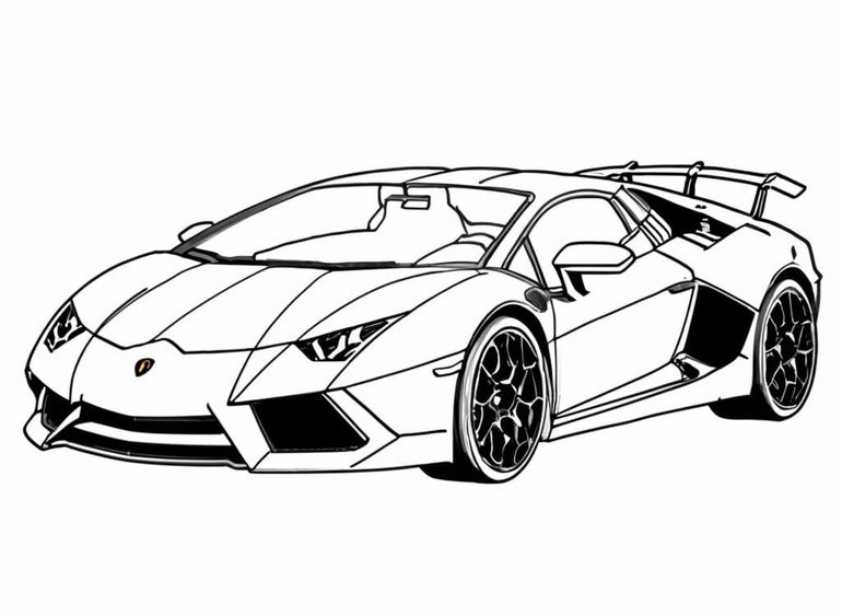 Bojanke Nacrtaj Lamborghini osnovno