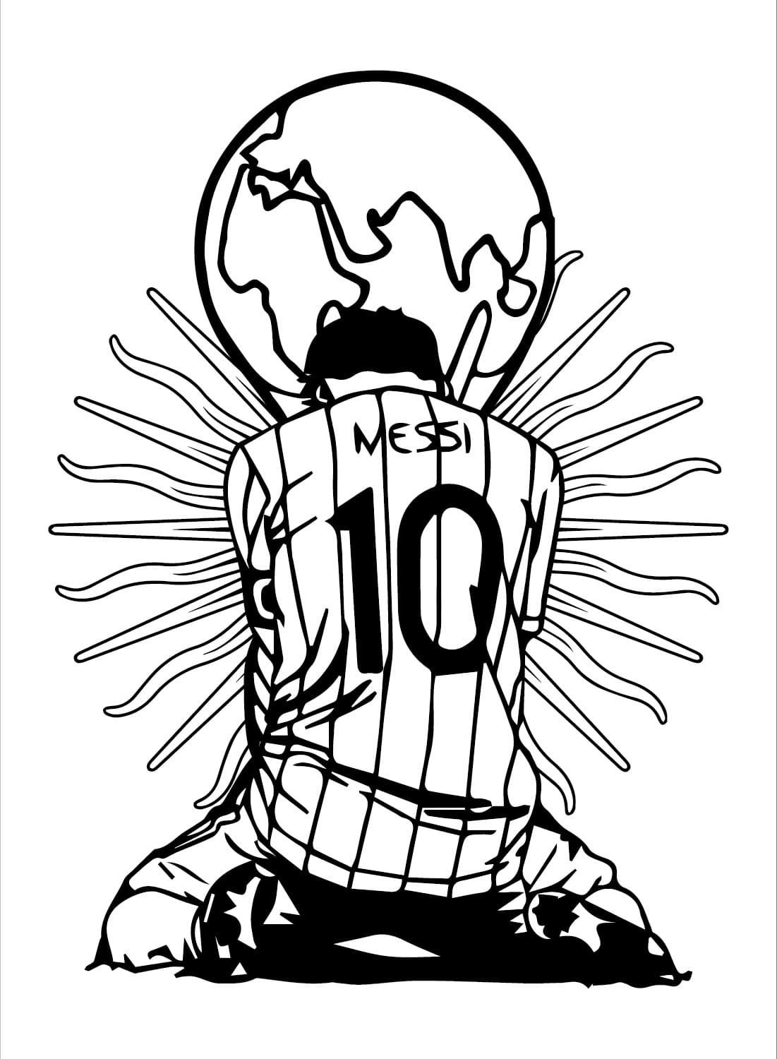 Bojanke Nacrtaj Messi 4