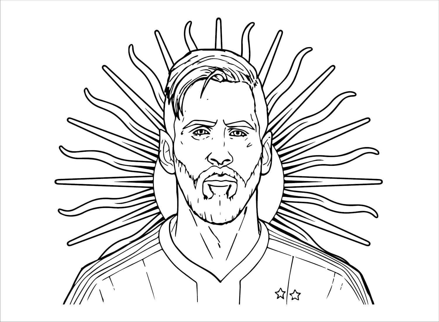 Bojanke Nacrtaj Messi argentinski ponos