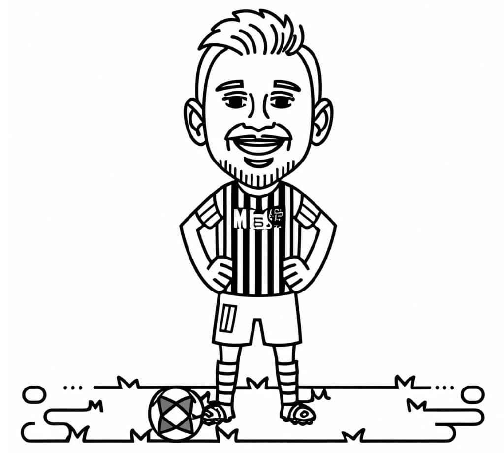 Bojanke Nacrtaj Messi besplatno za ispis