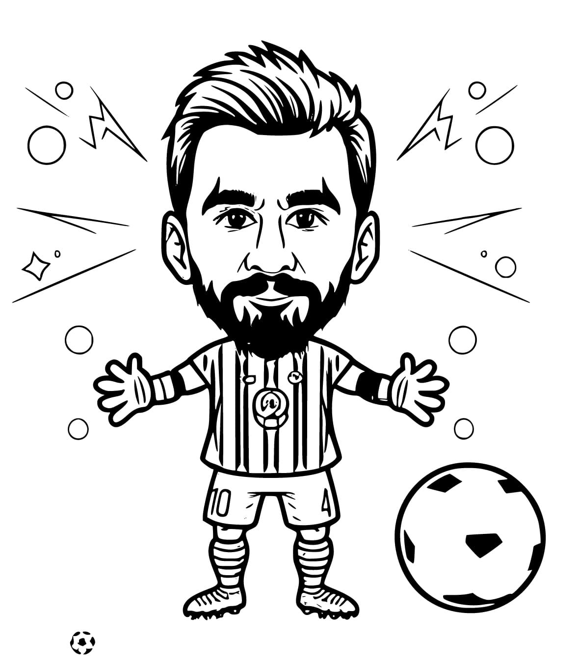 Bojanke Nacrtaj Messi besplatno