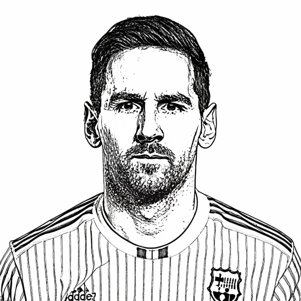 Bojanke Nacrtaj Messi hladno