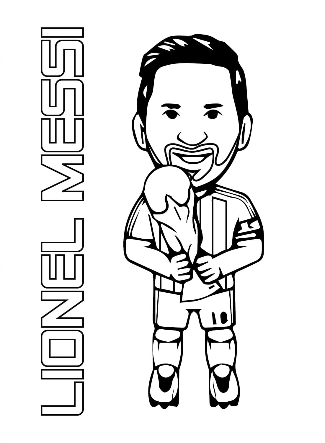 Bojanke Nacrtaj Messi mali
