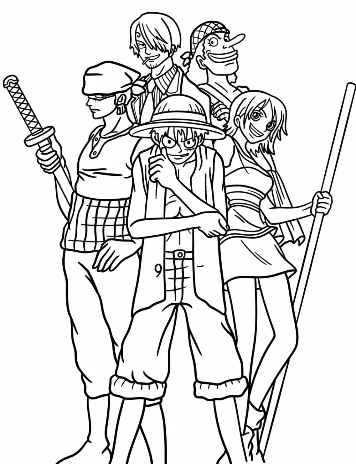 Bojanke Nacrtaj One Piece ispisivo osnovno