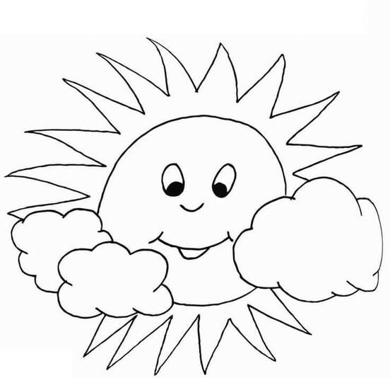 Bojanke Nacrtaj Sunce besplatno za djecu