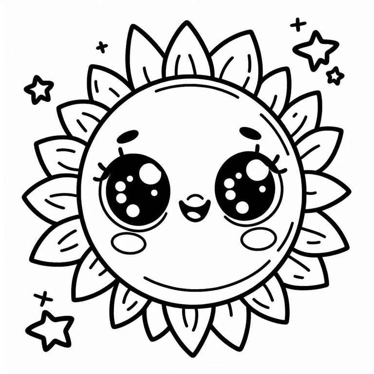 Bojanke Nacrtaj Sunce besplatno za ispis