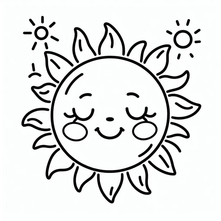 Bojanke Nacrtaj Sunce besplatno
