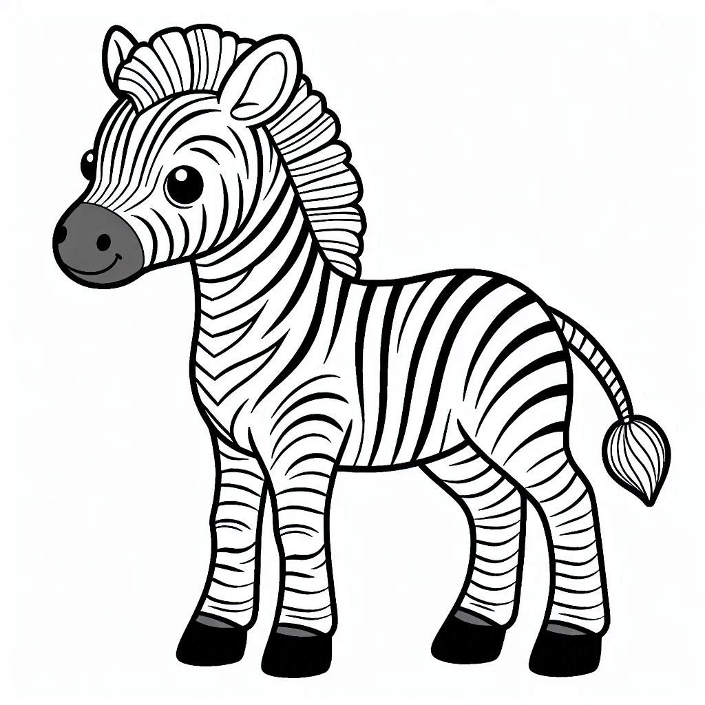 Bojanke Nacrtaj Zebra 2