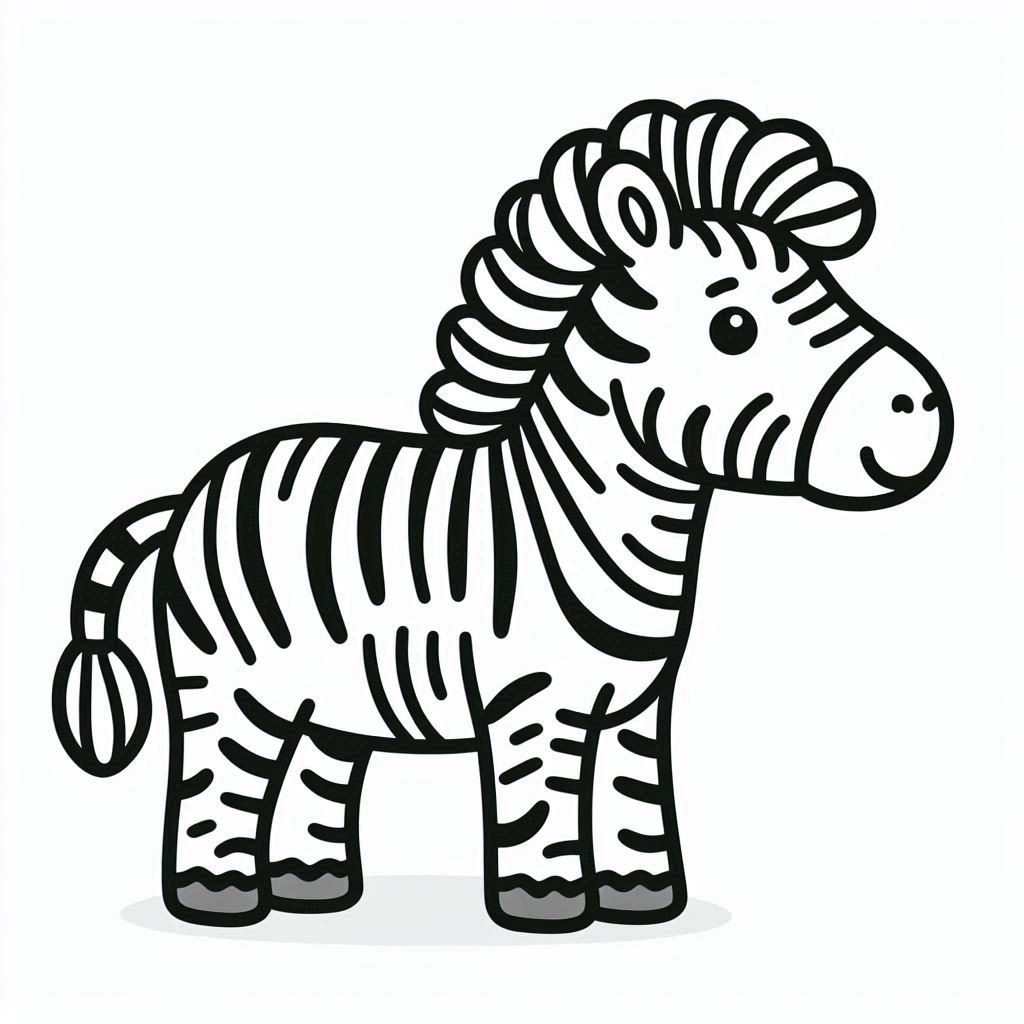 Bojanke Nacrtaj Zebra 3