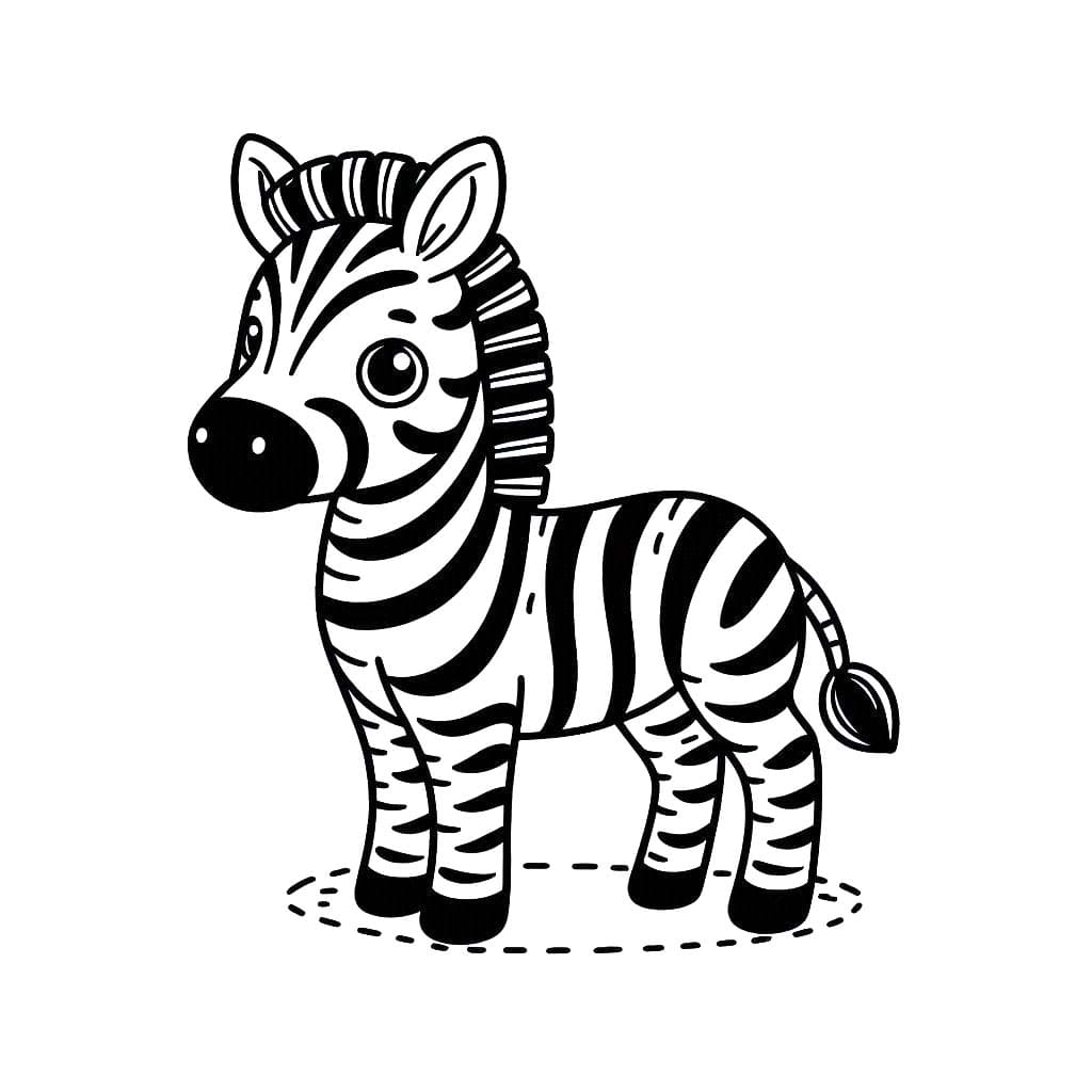 Bojanke Nacrtaj Zebra 5