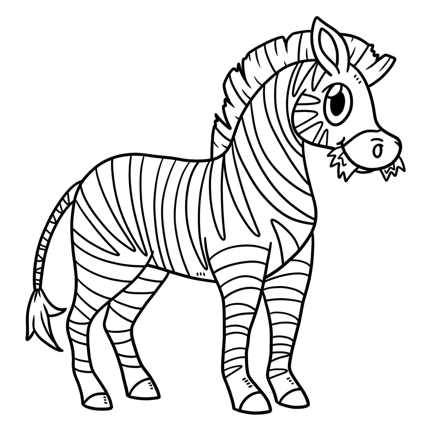Bojanke Nacrtaj Zebra kod djece