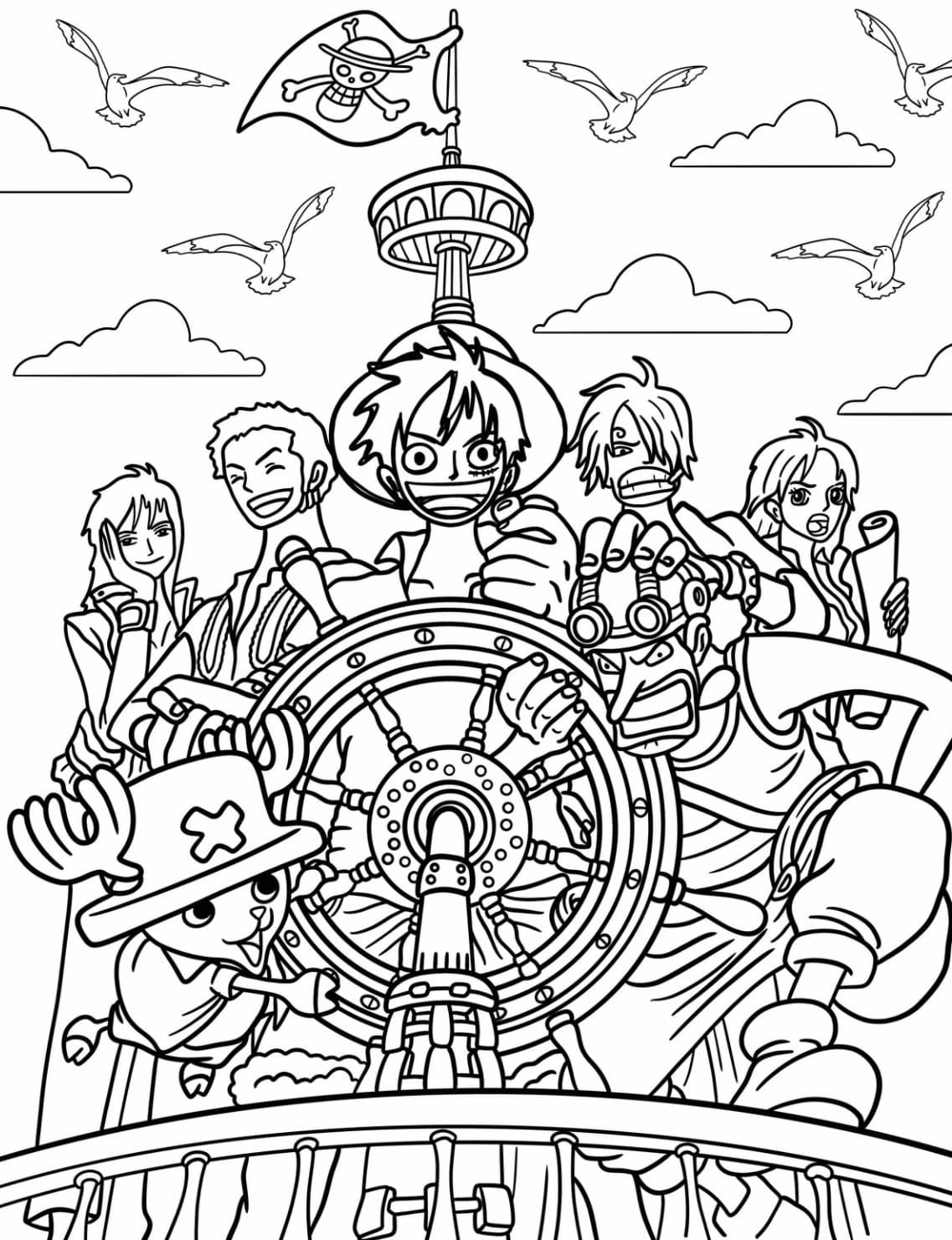 Bojanke One Piece ispisivo