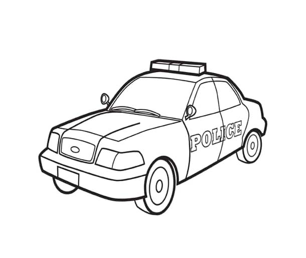 Bojanke Policijski Automobil besplatno za djecu