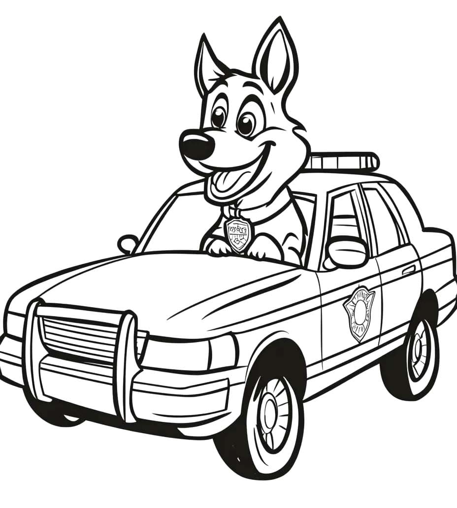 Bojanke Policijski Automobil prost