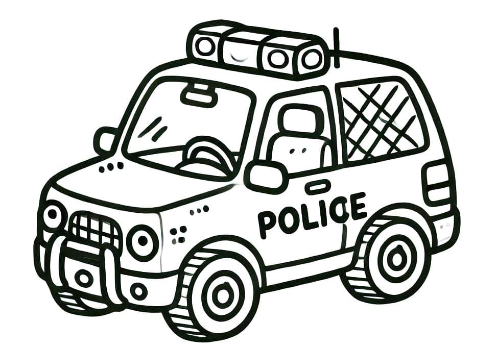 Bojanke Policijski Automobil vrlo lako