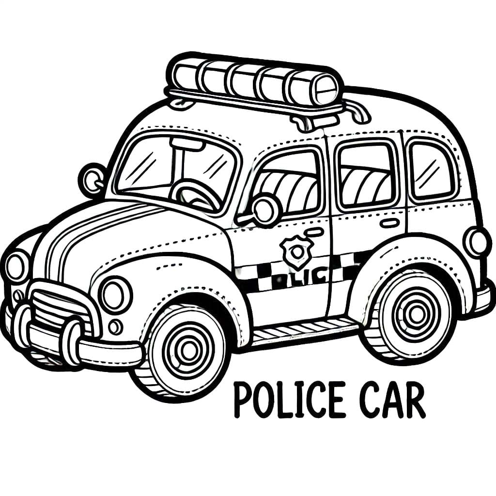 Bojanke Policijski Automobil vrlo prost