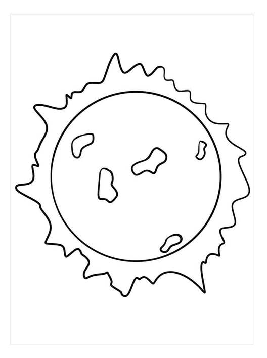 Bojanke Sunce besplatno za ispis