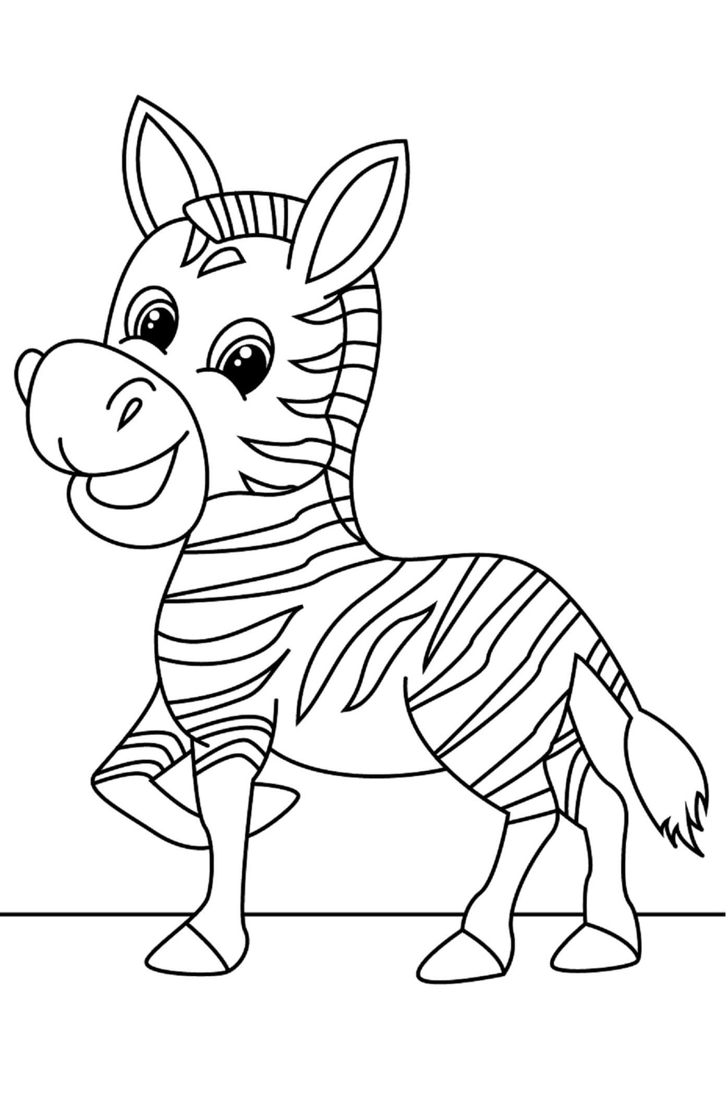 Bojanke Zebra besplatno za djecu